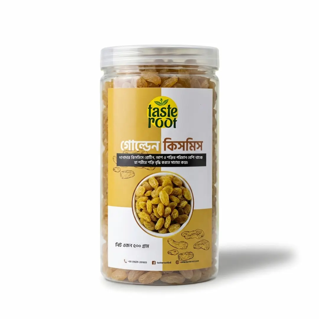 tasteroot-golden-raisins-kismis-premium-dry-fruit-500g-bangladesh